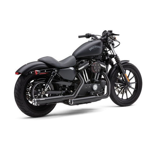 Cobra USA 3" Silencieux Race Pro Slip-On Chrome / Noir 04-20 Sportster XL