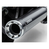 3" Race Pro Slip-On Mufflers Chrome / Black 95-20 Touring