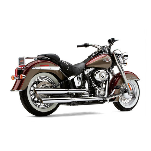 Cobra 3 "Slip-On Schalldämpfer Chrome 07-16 / 13-16 Softail