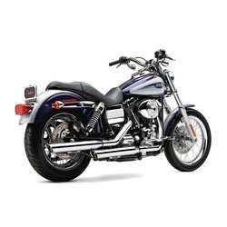 3" Slip-On Mufflers Chrome / Black 91-16 / 06-16 Dyna