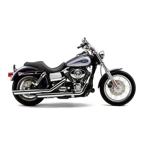 Cobra 3 "Slip-On Uitlaten Chroom / Zwart 91-16 / 06-16 Dyna