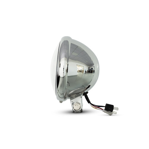Max Inc LED Chrome Bates Style Classic / Modern Headlight