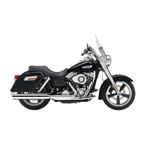 Cobra Slip-On 4" Muffler With Scalloped Tip Chrome 12-16 Dyna