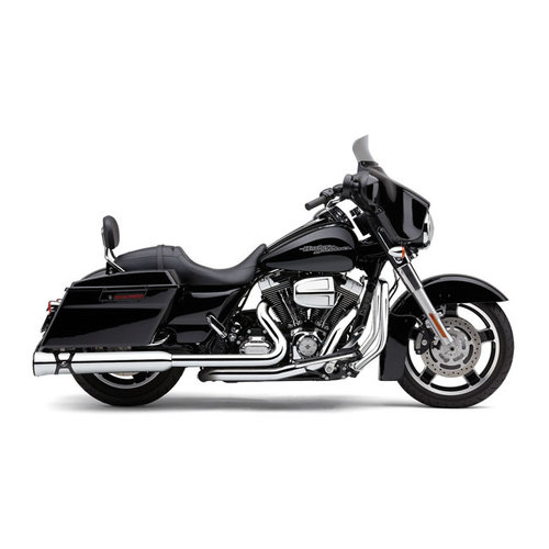 Cobra 4 " Race Pro Slip-On Schalldämpfer Chrom / Schwarz 95-20 FLT / Touring