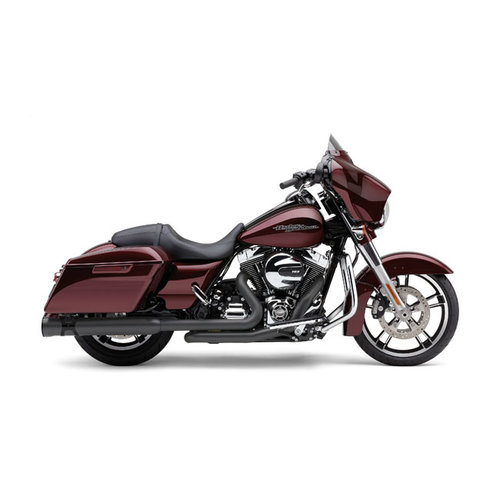Cobra 4 " Race Pro Slip-On Uitlaat Chroom / Zwart 95-20 FLT / Touring