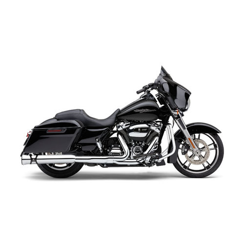 Cobra 4 " Race Pro Slip-On Uitlaat Chroom / Zwart 95-20 FLT / Touring
