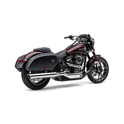 909 Twins 4 " Slip-On Silencieux Chrome / Noir 18-20 Softail
