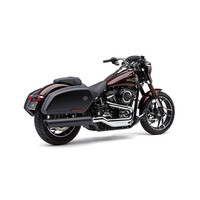 909 Twins 4 " Slip-On Schalldämpfer Chrom / Schwarz 18-20 Softail