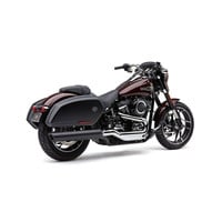 909 Twins 4 " Slip-On Silencieux Chrome / Noir 18-20 Softail