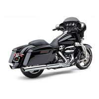 909 Twins 4 " Slip-On uitlaatdemper chroom / zwart 95-16 FLT / Touring