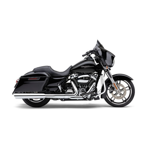 Cobra 909 Twins Silencieux Slip-On 4 " Chrome / Noir 95-16 FLT / Touring