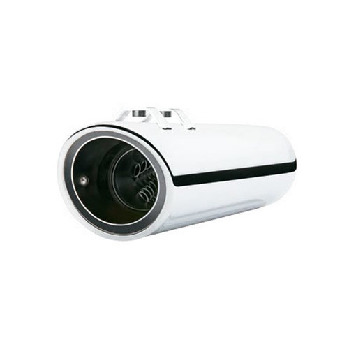 Cobra 909 Twins 4" Slip-On Muffler Chrome / Black 95-16 FLT/Touring