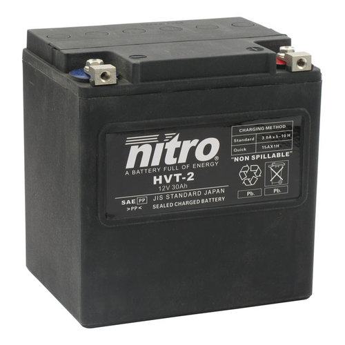 NITRO Batterie HTV-2 pour Harley 97-20 FLT / Touring; 09-20 Trikes