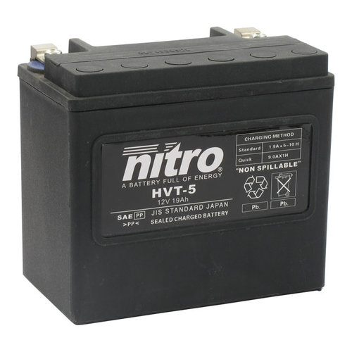 NITRO HVT-5 Batterie für Harley 84-90 Softail; 79-96 Sportster XL