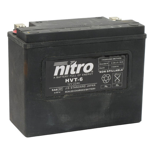 NITRO Batterie HVT-6 pour Harley 80-96 FLT / Touring