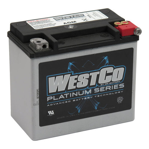 Westco 325CCA AGM Batterie 12V, 19AMP, Softail, Dyna