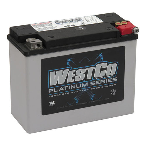 Westco Batterie AGM 340CCA 12v, 22AMP, FLT