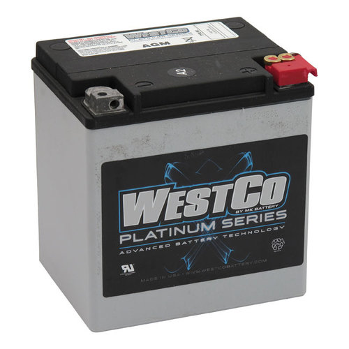 Westco 400CCA AGM Battery 12v, 30AMP, FLT/Touring
