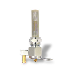 Late stijl 22 mm Benzinekraan Chroom (selecteer hoek)
