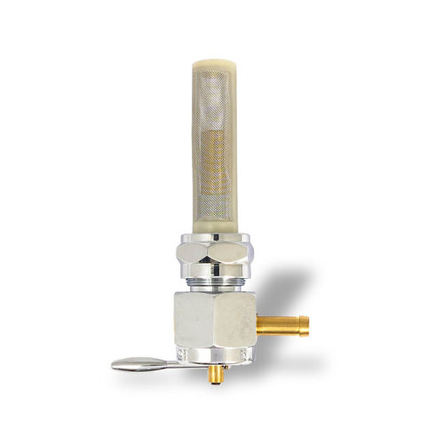 MCS Late style 22mm Petcock Chrome (Select Angle)