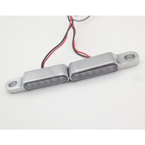 Handlebar Mounting LED Flashing Light Set (Long) (select color)
