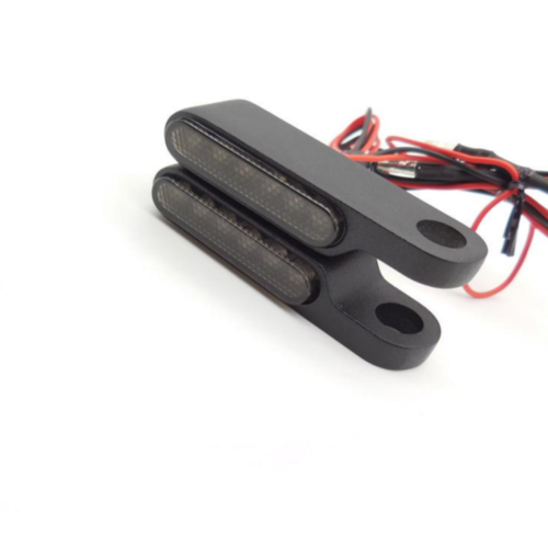 Handlebar Mounting LED Flashing Light Set (Long) (select color)