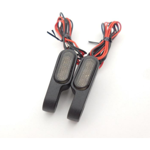 Ensemble de feux clignotants à DEL pour montage sur guidon (court) (sélectionner la couleur)