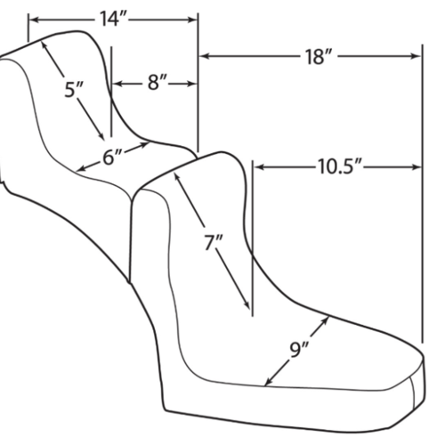 Drag Specialties Front Scorpion Solo Seat black