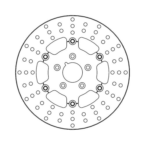 Moto Master Disque de frein avant Adrian Avant gauche et droit: 84-99 BT, TC., XL (sauf XL1200C / S)