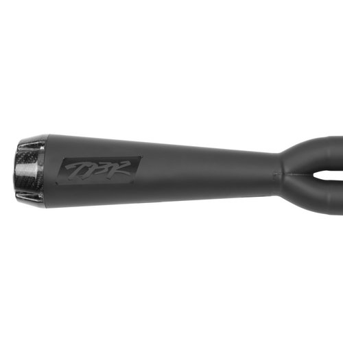 TBR CompS 2-1 Auspuff schwarz beschichtet mit Kohlefaserspitze Dyna 06-17