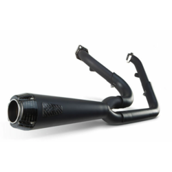 CompS 2-1 Exhaust Black Coated with carbon Fiber Tip Dyna 06-17