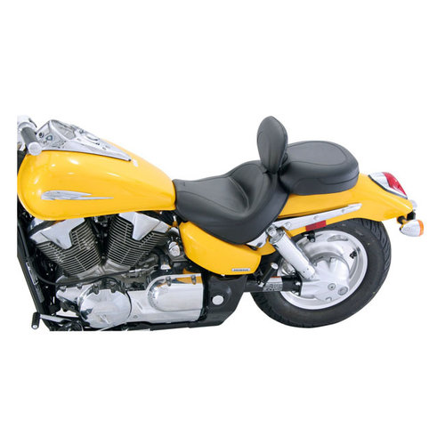 Mustang 2-P Wide Touring Seat Plain Schwarz 04-09 VTX1300C