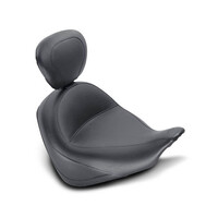 Wide Touring Solo Seat Plain W/Driver Backrest Black 10-20 VT1300CX