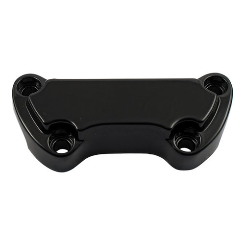 Handlebar Top Clamp Black Scalloped, W/O Skirt 73-20 B.T. XL