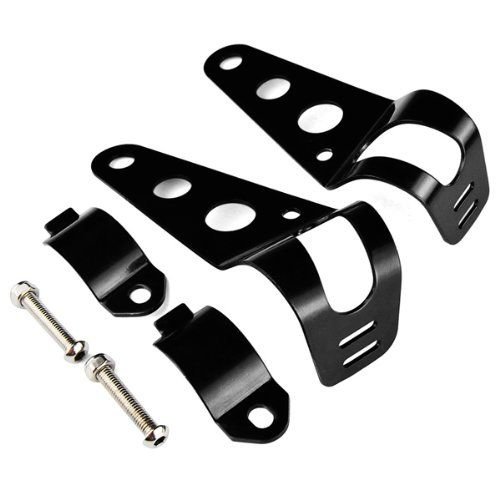 Emgo 30MM to 38MM Chopper Retro Black Brackets