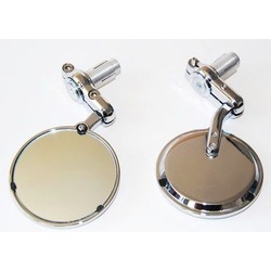 3" Bar End Chrome 22MM Mirrors