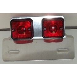 Dual Light + Holder Square Chopper Style