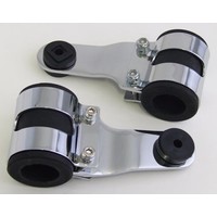 Chopper Chrome Headlight Brackets 35/36mm