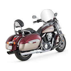 Slip Ons PC Twin Slash Chrome 09-15 VN1700
