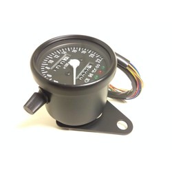 Black Speedometer with 4 Function Lights