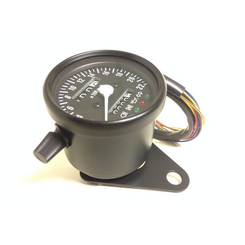 MCU Black Speedometer with 4 Function Lights