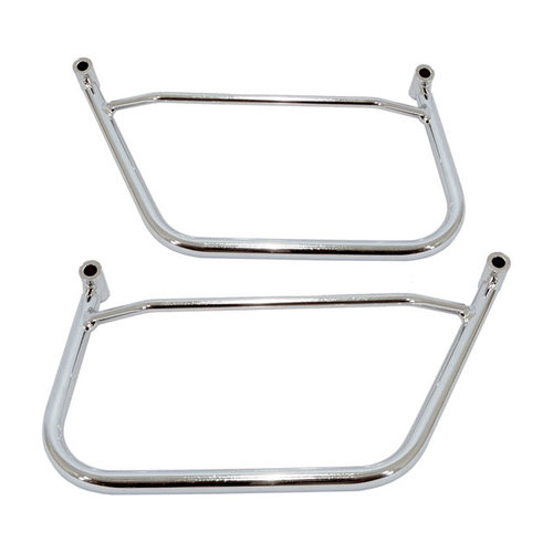 Longride Saddlebag Holder Chrome Kawasaki 96-08 VN 1500; Yamaha 06-15 XV1900A