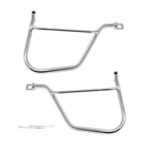 Longride Support de sacoche Chrome Kawasaki VN 1500/1600; Suzuki VZ 1600 M1600 M95