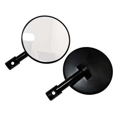 Pair of Black Bar End Mirrors