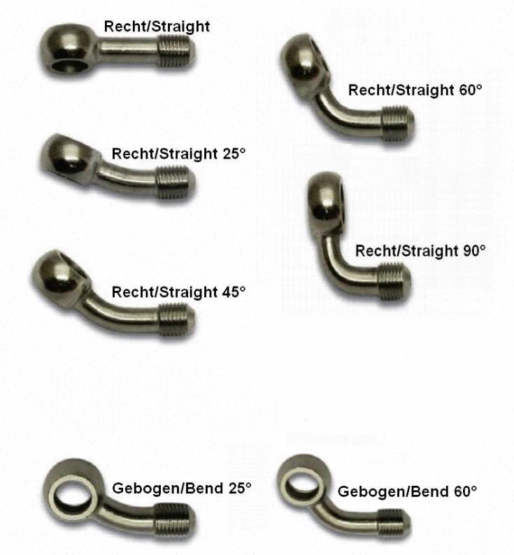 Fittings / Banjo's for Stainless Brake Lines (all sorts)