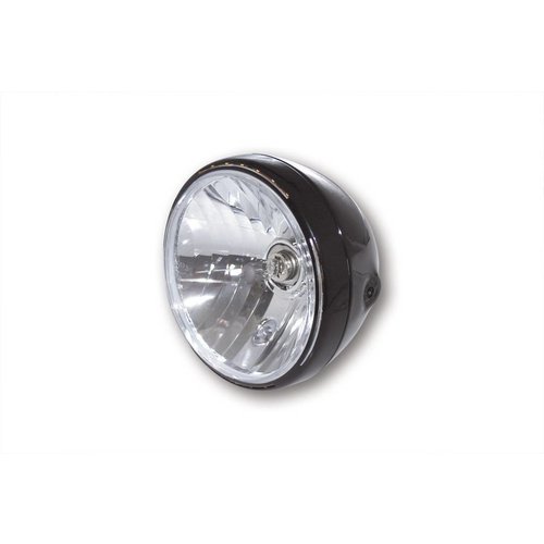 Highsider Phare avant 7" transparent noir brillant RENO 2