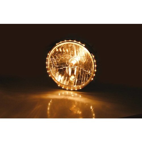 Highsider 7" Clear Chrome Headlight RENO 2