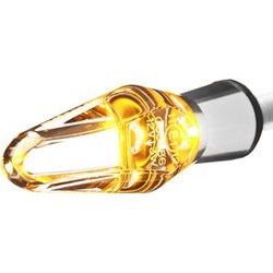 Bar end LED indicators m-Blaze Ice Chrome