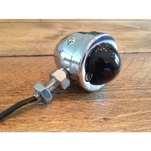 MCU Set of Old School Chrome & Smoke Bullet Turn Signals