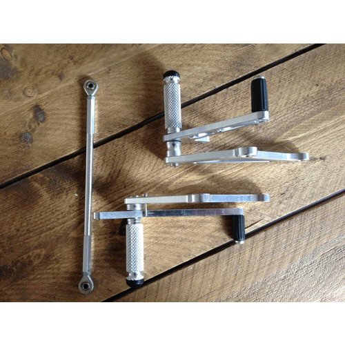 Commandes reculées universelles en alliage chromé type 2